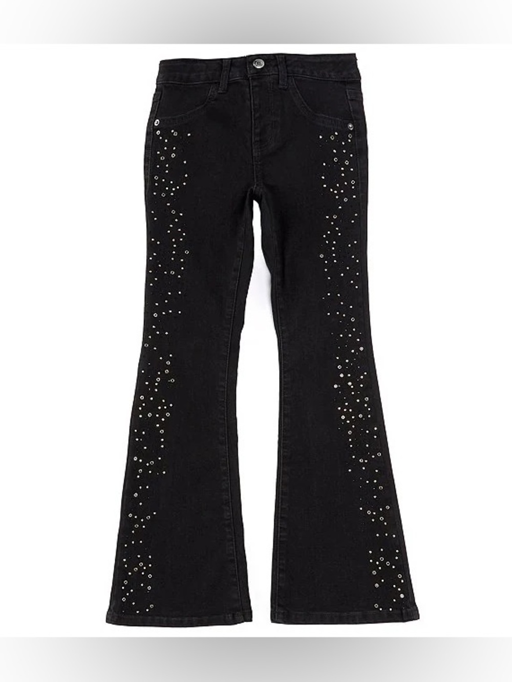 Hippie Girl Sparkle Side Detail Flare Leg